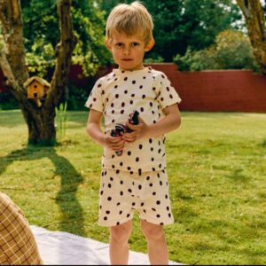 Pyjama crème stippenpatroon Comète Paris