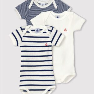 Rompers Gestreept Korte Mouw van Petit Bateau