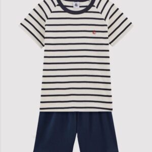 Pyjama Gestreept Korte Mouw Petit Bateau