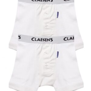 Boxershort Rib Wit van Claesen's