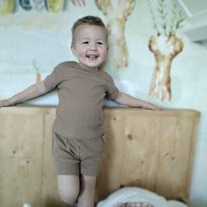 Pyjama Taupe van Wafelstof