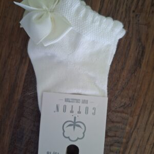 Enkelsokje met Strik Créme